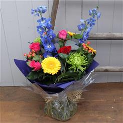Delightful Delphinium Hand Tied Bouquet